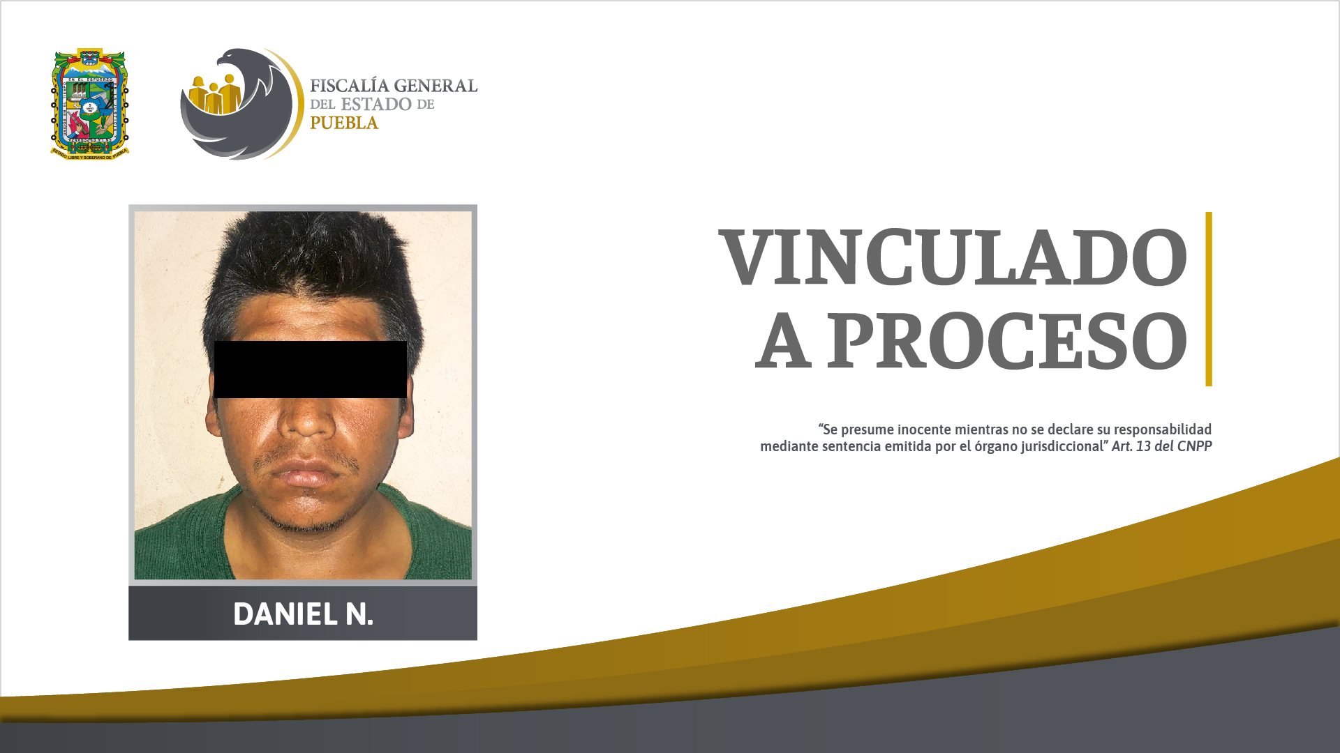 Por: Cortesía Cae presunto feminicida de una abuelita en Cuautempan, es vinculado a proceso: FGEP