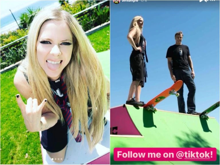 Por: Cortesía “¡Los años no pasan por ella!”: Avril Lavigne impactó con debut en TikTok gracias a “Sk8ter boi”