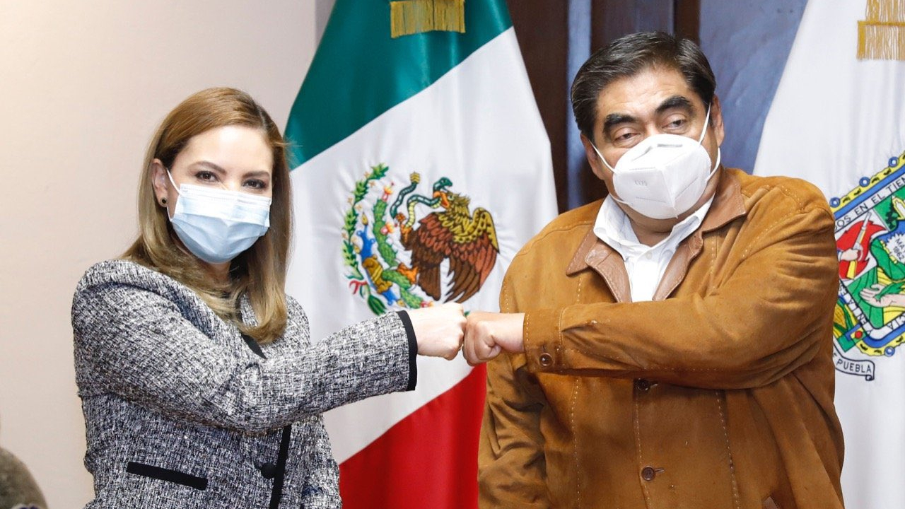 Por: Cortesía Paola Angón la Presidenta Electa de San Pedro Cholula se reunió con el Gobernador del Estado