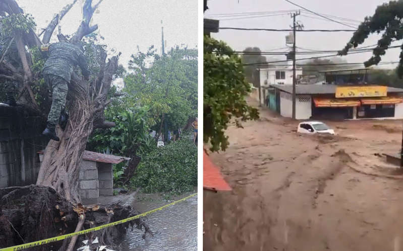 Por: Cortesía Huracán ‘Enrique’ deja dos muertos en Guerrero y varios daños materiales a su paso