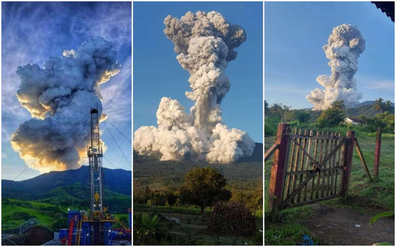 Por: Cortesía Erupción de volcán Rincón de la Vieja provoca columna de humo de 2 kilómetros en Costa Rica