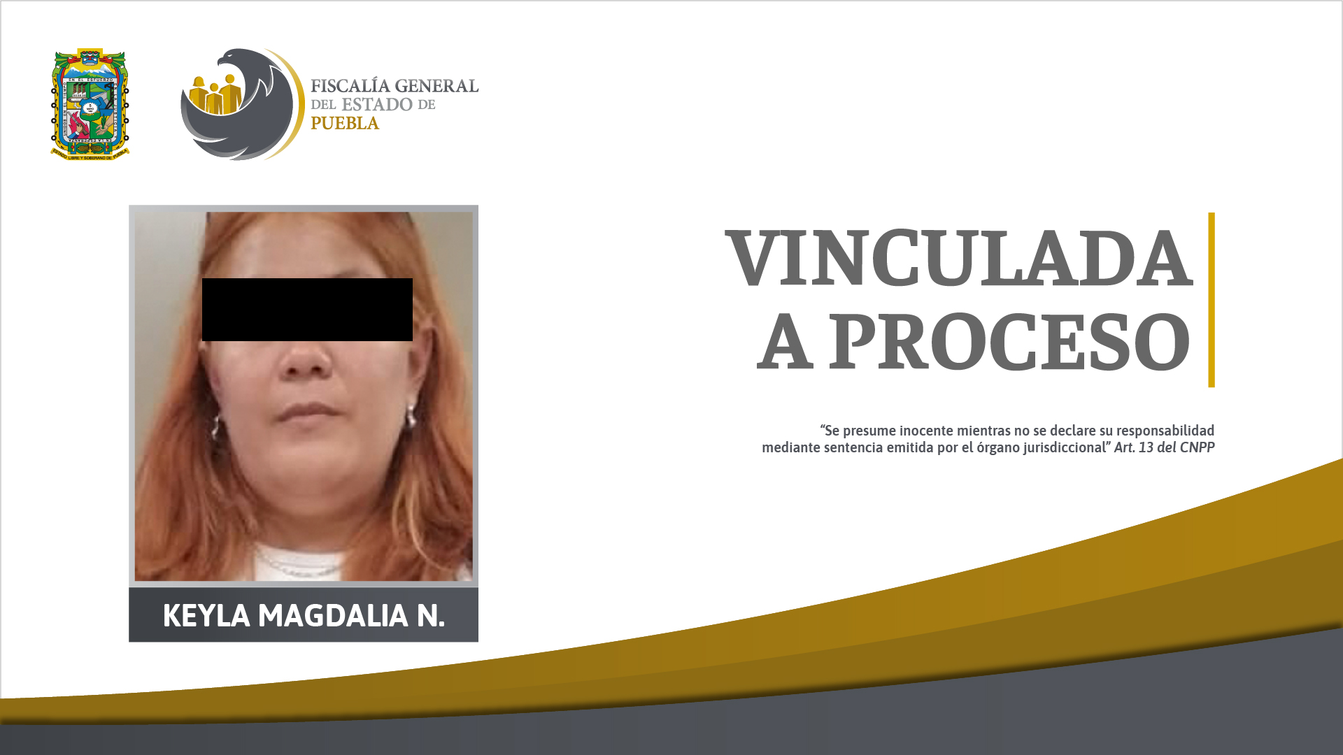Por: Cortesía Fiscalía Puebla detuvo a mujer presuntamente relacionada con la fuga de “El Pirulí”