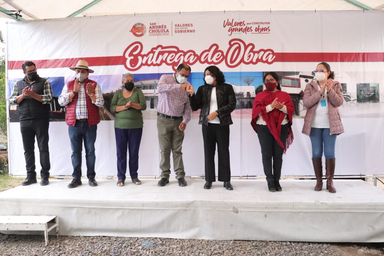 Por: Cortesía Gobierno de San Andrés Cholula hace entrega de ampliación de drenaje en San Francisco Acatepec