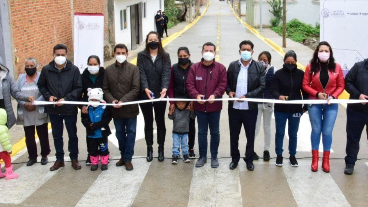 Por: Cortesía Gobierno de San Pedro Cholula mejora la infraestructura urbana de San Francisco Cuapan
