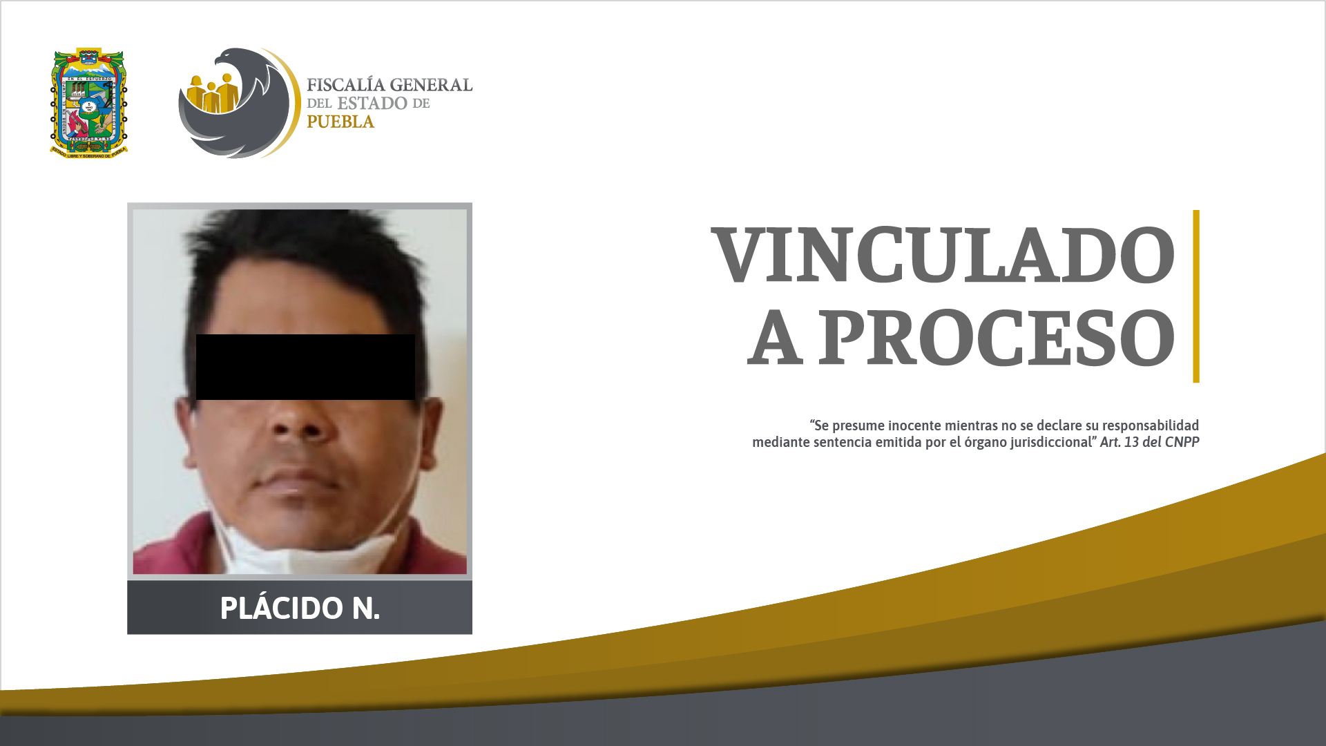 Foto: Cortesía Vinculación a proceso de Plácido N. por delito de lesiones en agravio de dos hombres