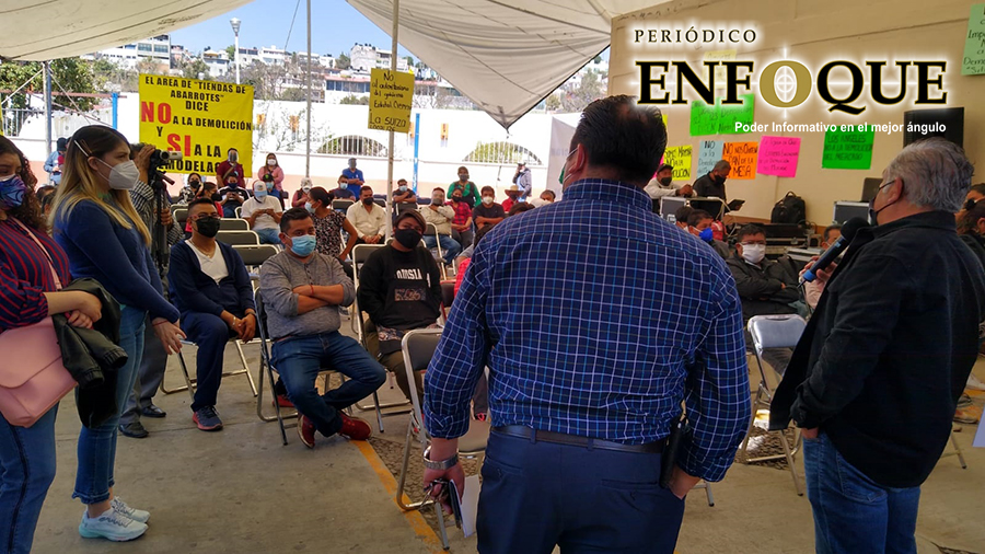 Foto: Rommel Bonilla  No a la demolición del mercado municipal de Tlaxcala, dicen locatarios; recurso será asignado a otra obra