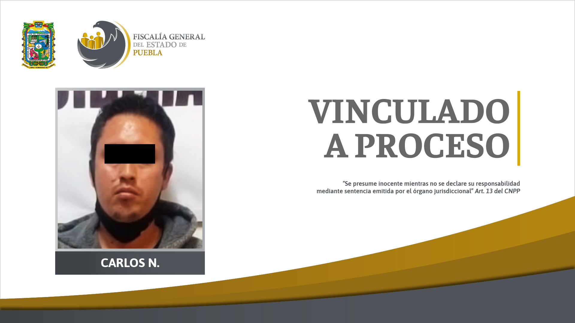 Foto: Cortesía Detienen a Carlos N. acusado del delito de violación en contra de su hija