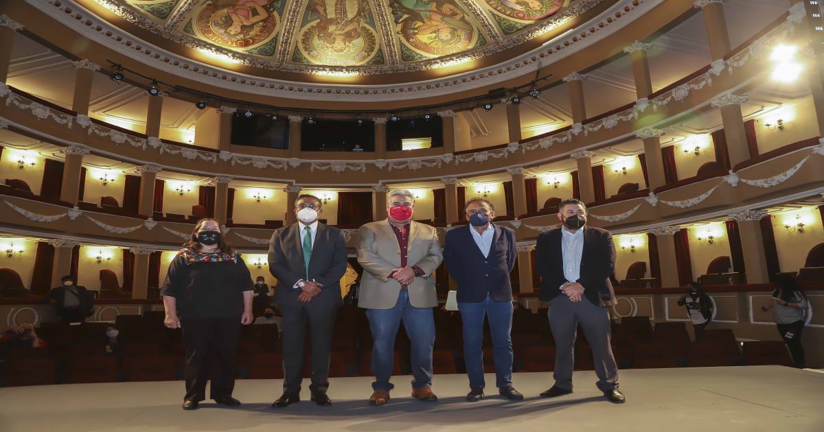 Foto: Cortesía Entregan ITC y SECODUVI restauración del Teatro Xicohténcatl