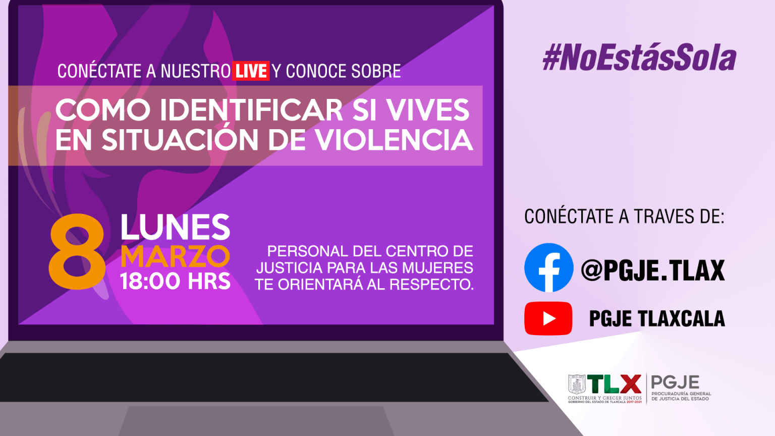 Foto: Cortesía El CJM orientará en línea como identificar si vives en situación de violencia