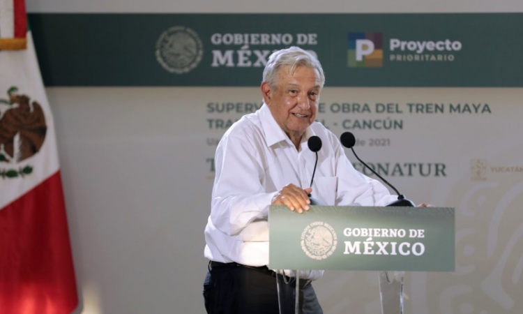 Foto: Cortesía AMLO anuncia visita de Luis Arce, presidente de Bolivia, por festejos del bicentenario de la independencia