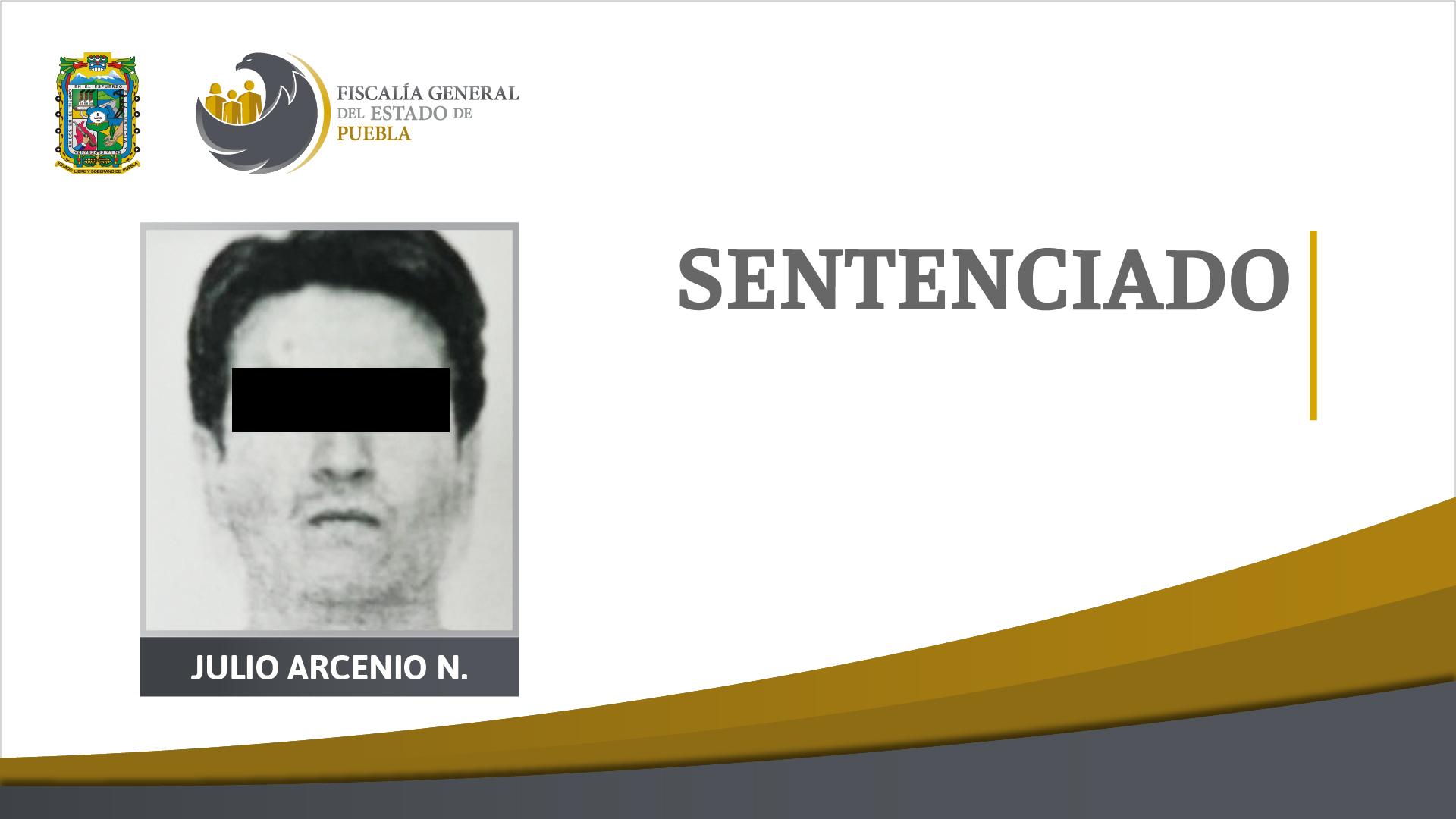 Foto: Cortesía Feminicida Julio Arcenio N. sentenciado a 45 años de prisión en