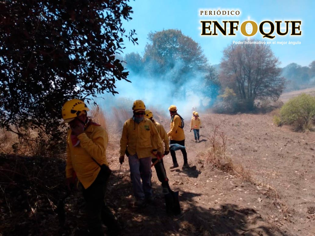 Foto: Cortesía Protección Civil de Acajete realiza acciones para prevenir incendios forestales