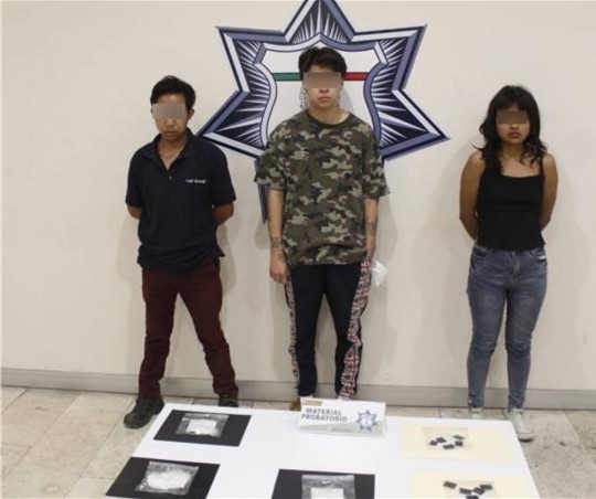 Foto: Cortesía En Acajete capturan a tres presuntos narcomenudistas