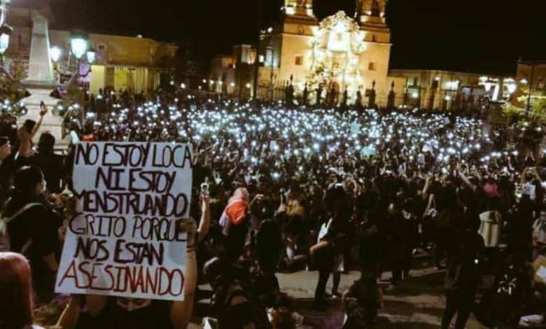 Foto: Cortesía Piden liberación de mujeres encarceladas en Aguascalientes durante protestas del #8M