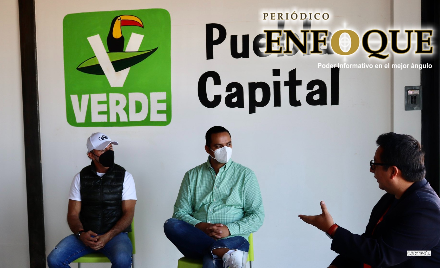 Foto: Cortesía Dirigencia Municipal del Partido Verde visita a su candidato para la Alcaldía Roberto Ruiz Esparza.