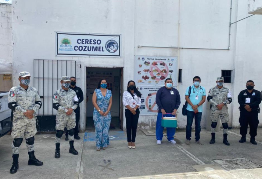 Foto: Cortesía inició la inmunización de reclusos mayores de 60 años en una cárcel de Quintana Roo