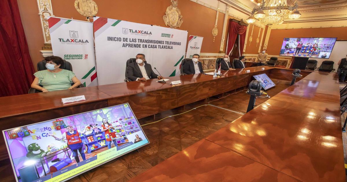 Foto: Cortesía Marco Mena encabeza inicio de transmisiones de “Aprende En Casa Tlaxcala”
