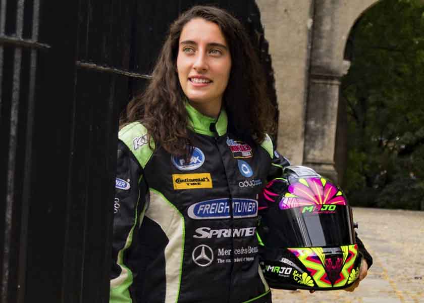 Foto: Cortesía La poblana 'MaJo' Rodríguez conducirá Mercedes-Benz en la Super Copa
