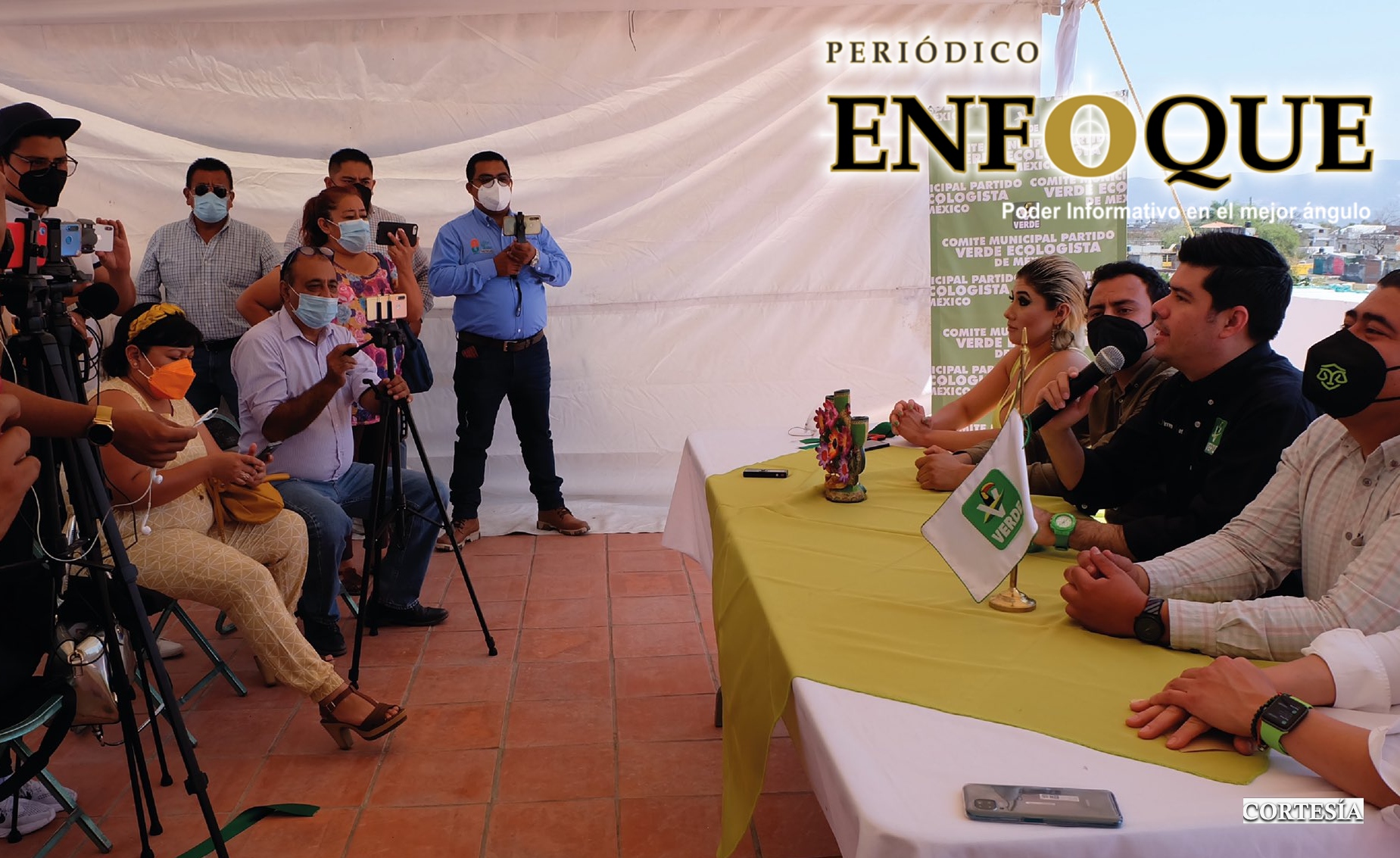 Foto: Cortesía Dirigencia del Partido Verde de Puebla continúa visitado distintos puntos dentro del estado.