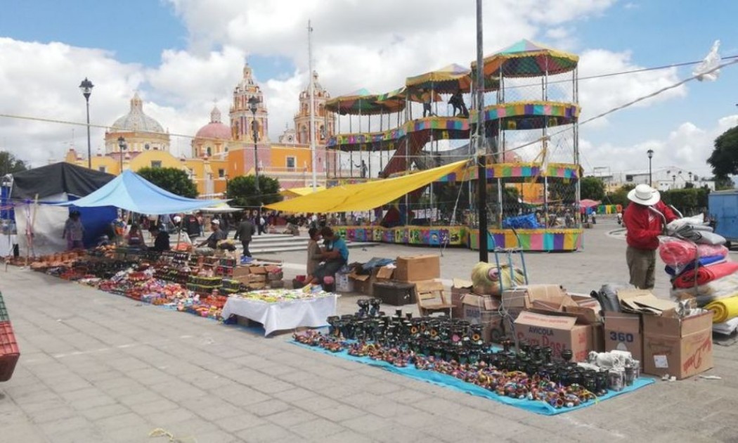 Foto: Cortesía Tianguis de Acatzingo se instala al 35% de aforo, por casos de contagio por Covid19 en la región