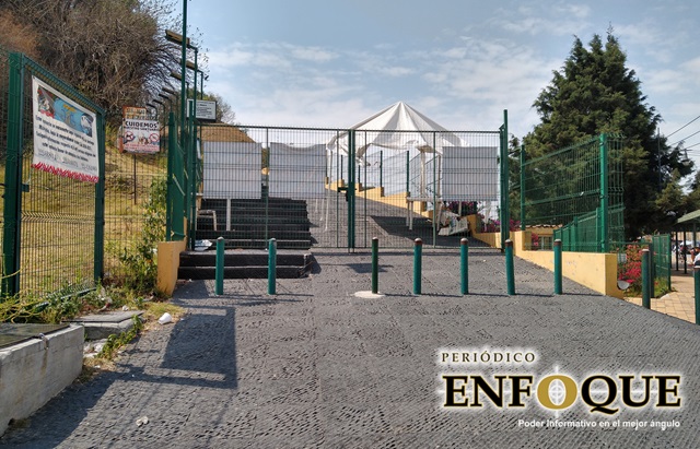 Foto: Omar Sánchez Vuelven a cerrar acceso al Santuario de los Remedios en Cholula