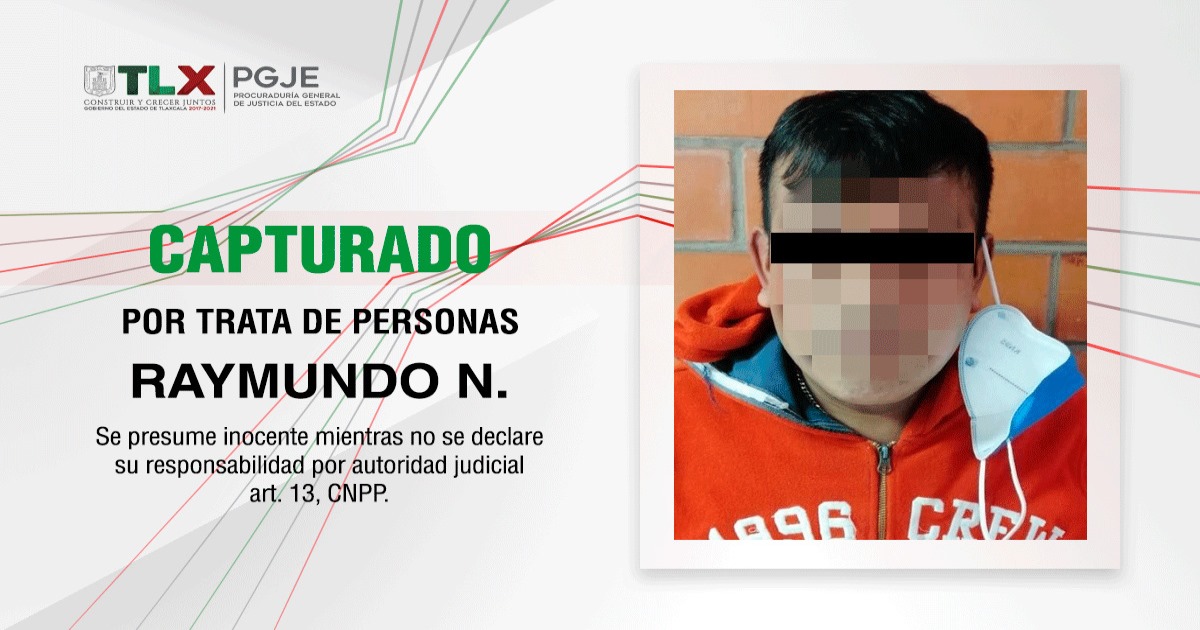 Foto: Cortesía Capturan procuraduría de Tlaxcala y fiscalía de Puebla a imputado por trata de personas