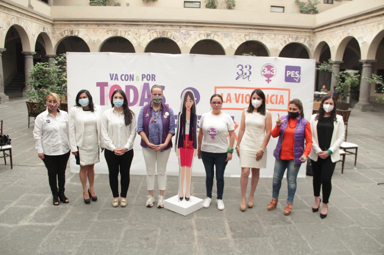 Foto: Cortesía PES Puebla tratará de medir la violencia de género contra la mujer mediante una iniciativa de “Territorio Seguro”.