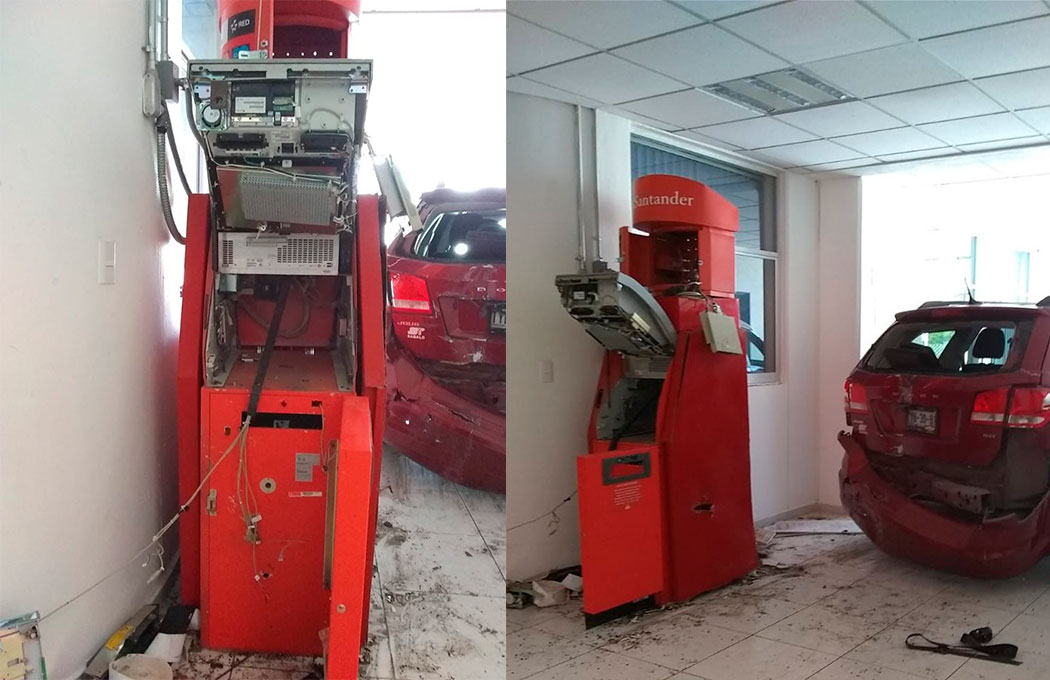 Foto: Cortesía Grupo armado saquea cajero automático en Hospital Integral de Acatzingo
