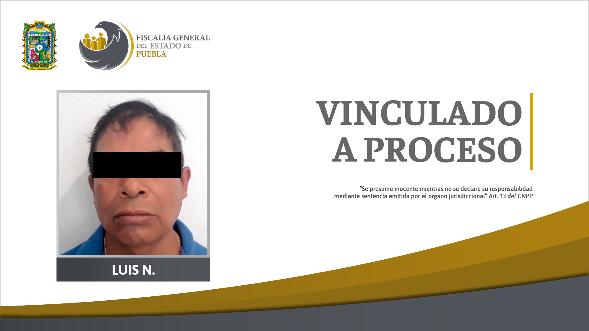 Foto: Cortesía Prisión preventiva contra  Luis N. señalado de violar a su hija en Tehuacán