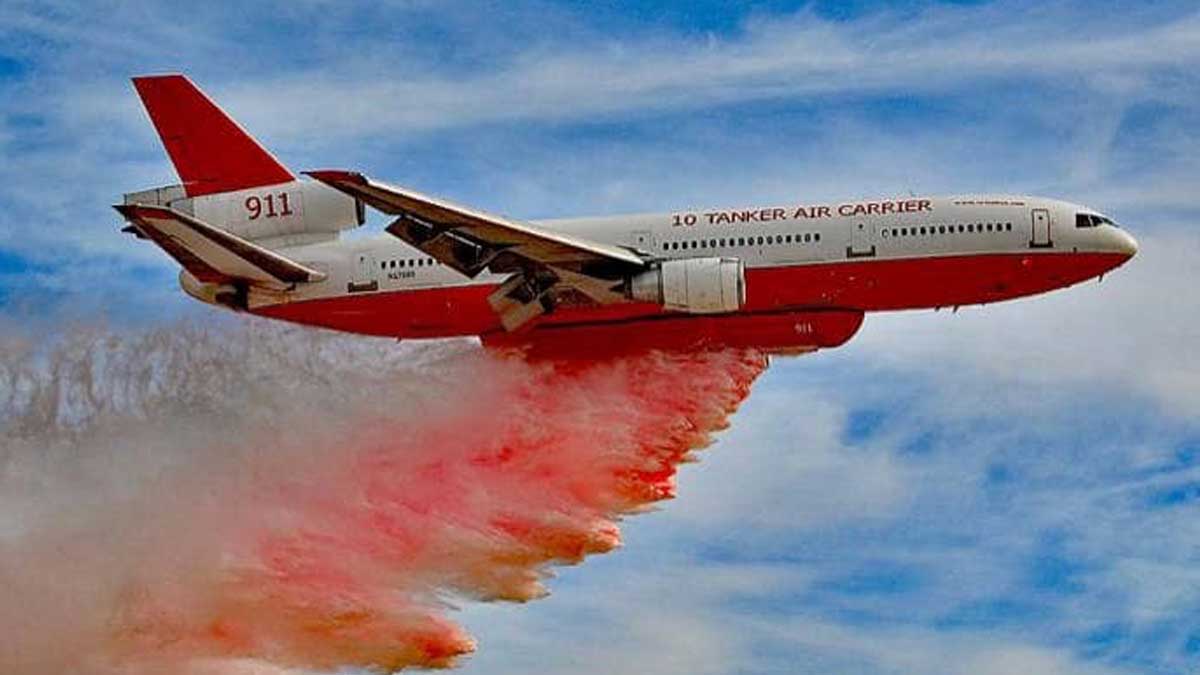 Foto: Cortesía Avión estadounidense ayuda en combate a incendios en Coahuila y Nuevo León