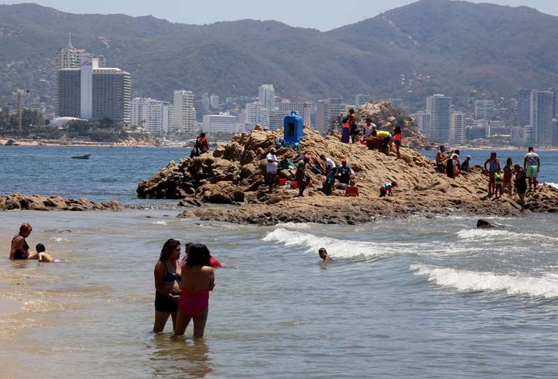 Foto: Cortesía Colman vacacionistas las playas de Acapulco