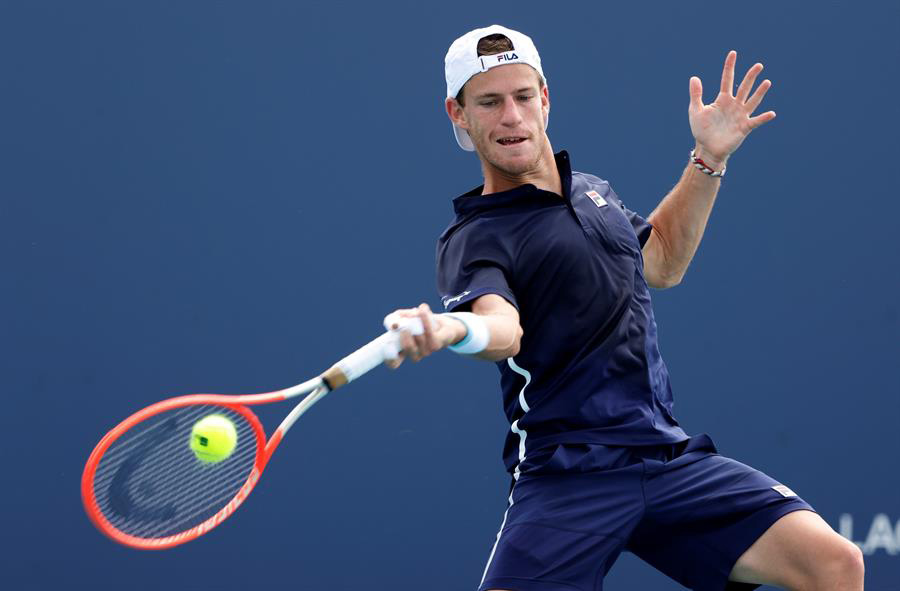 Foto: Cortesía El argentino Diego Schwartzman lograr entrar por primera vez a los octavos de final del Masters 1000 de Miami.
