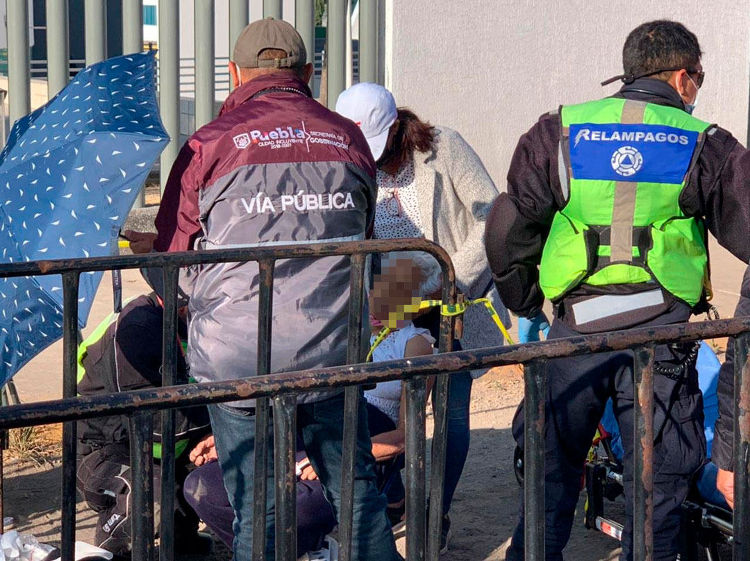Foto: Cortesía Falleció en el hospital abuelita que se infartó en la fila para la vacuna en CU