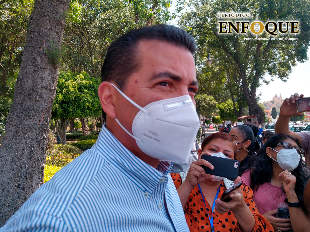 Foto: Omar Sánchez Acepta Arriaga nombramiento de Julio Lorenzini como candidato de Morena a la alcaldía en Cholula
