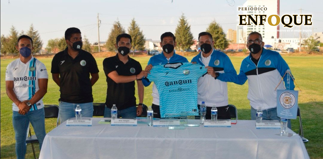 Foto: Cortesía Inauguran en Puebla academia del Cancún FC