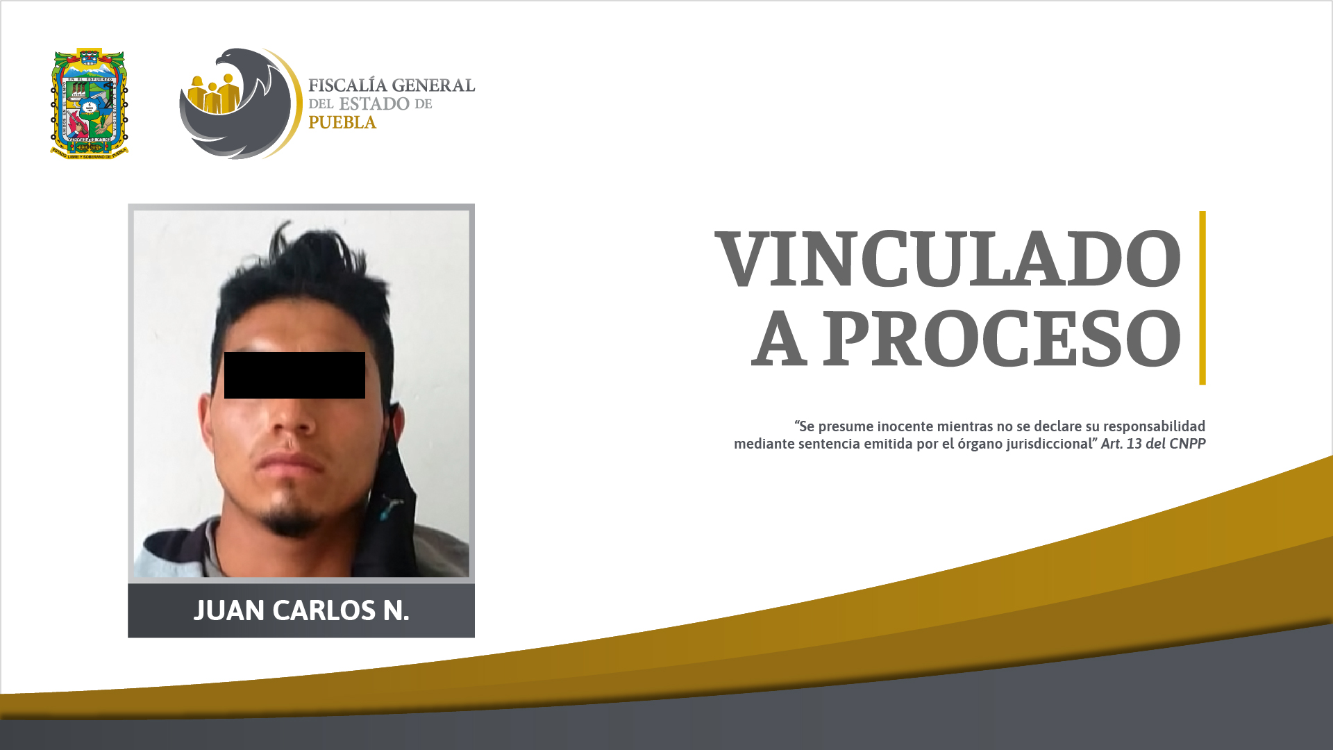 Foto: Cortesía Juan Carlos N. vinculado a proceso por abuso sexual de su hijastra