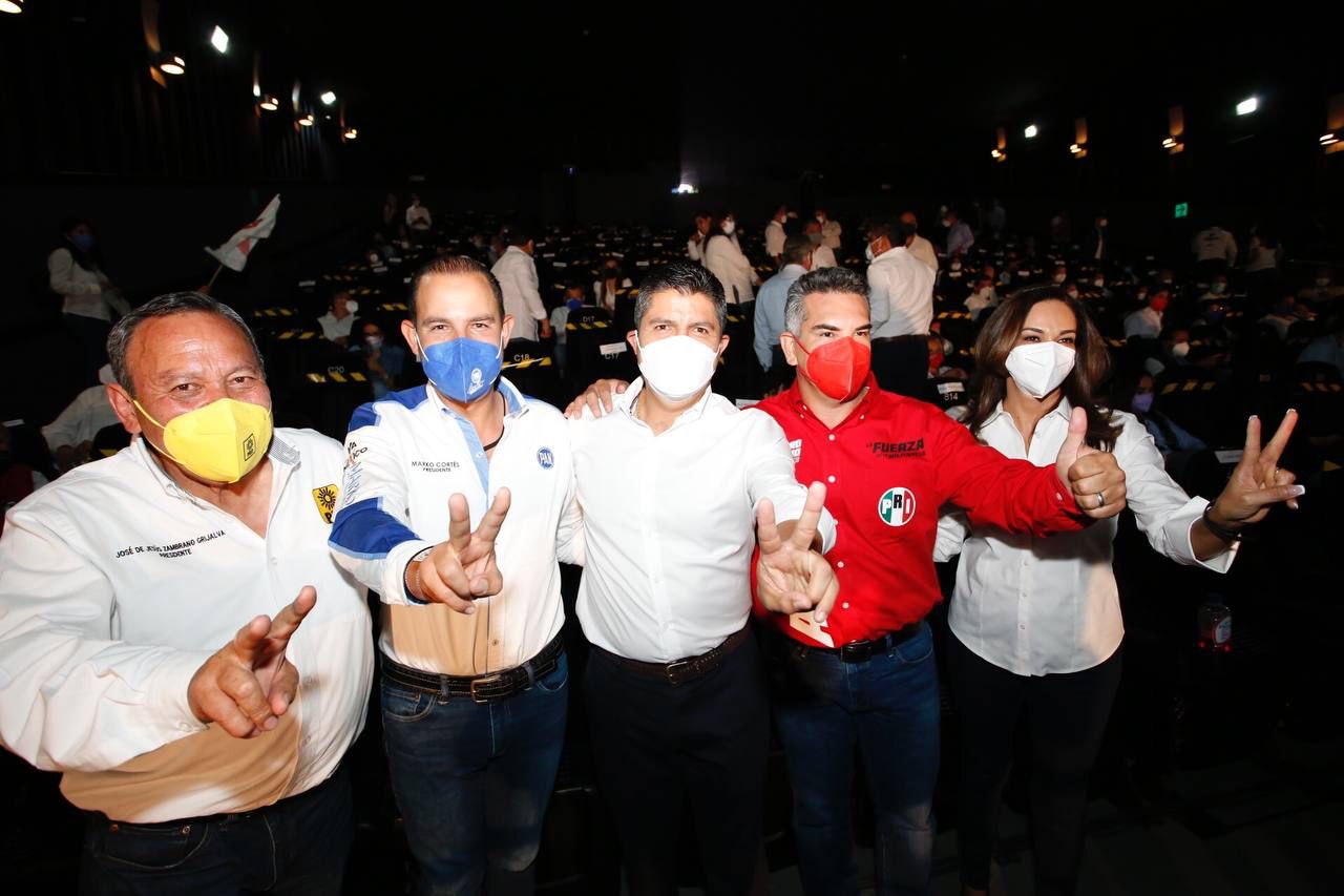 Por: Cortesía Líderes nacionales del PRI, PAN y PRD dan respaldo a Eduardo Rivera