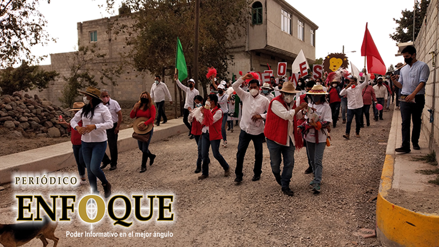 Por: Carlos Aguirre Arranca campaña Domingo Mendieta en La Magdalena Tlaltelulco Tlaxcala