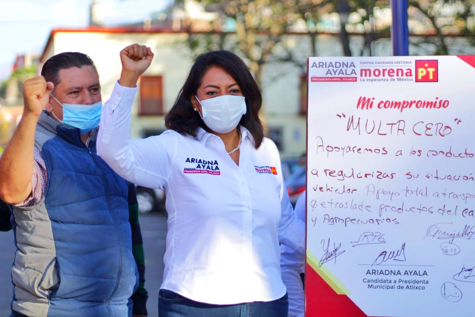 Por: Cortesía Multa Cero en Atlixco; Ariadna Ayala firma compromiso en apoyo al campo y regularización de particulares