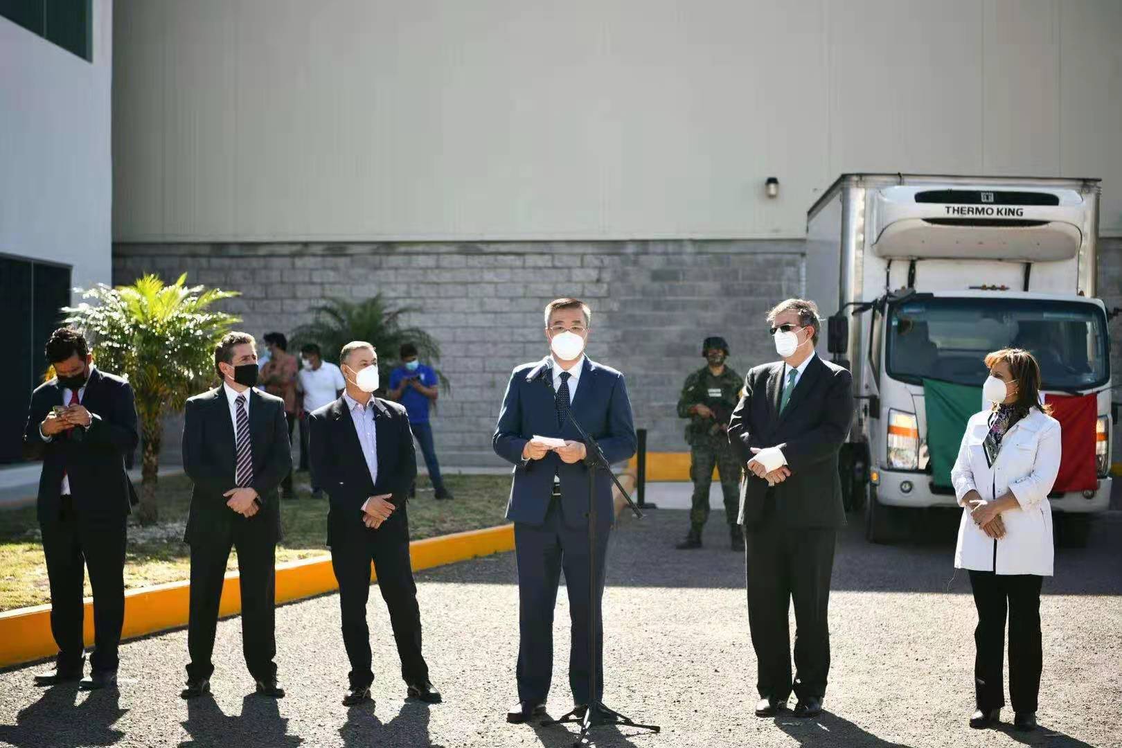 Por: Cortesía Entrega Drugmex 673 mil 650 dosis de vacuna CanSino envasadas en Querétaro