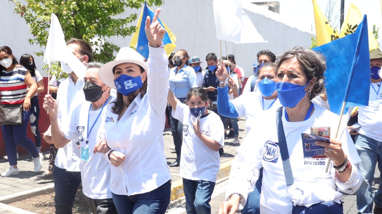Por: Cortesía Paola Angón candidata a la Alcaldía de San Pedro Cholula declara que no buscara generar confrontaciones en este periodo electoral.