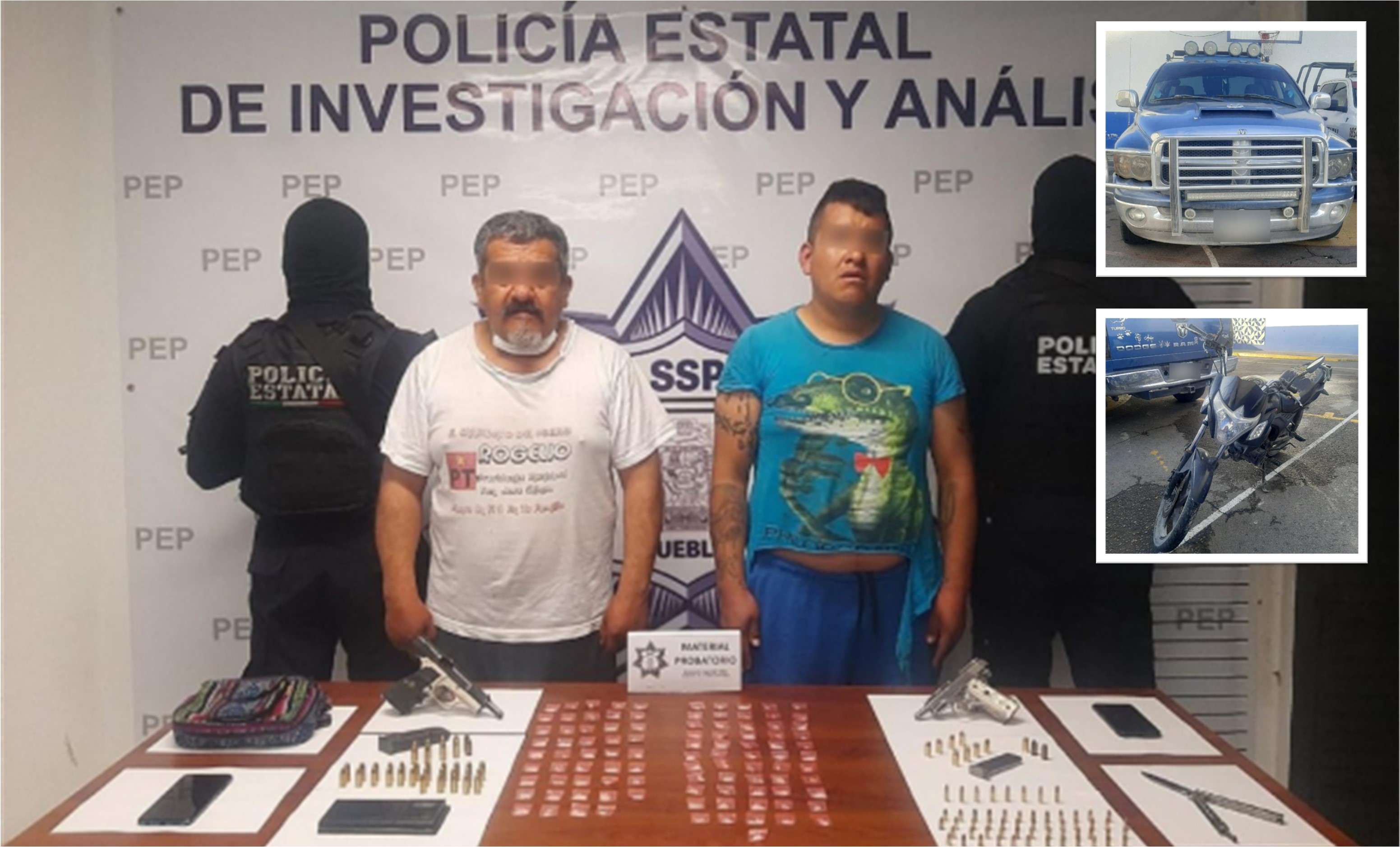 Por: Cortesía Detiene SSP a dos presuntos vendedores de armas que operaban en San José Chiapa y Grajales