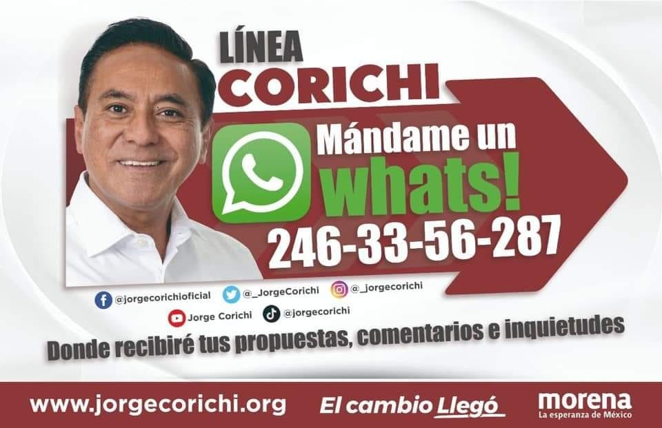 Por: Cortesía Se apertura la “Linea Corichi” para escuchar a la ciudadanía