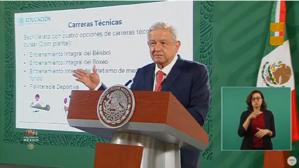 Por: Cortesía AMLO anuncia creación de bachilleratos especializados en beisbol, box y atletismo