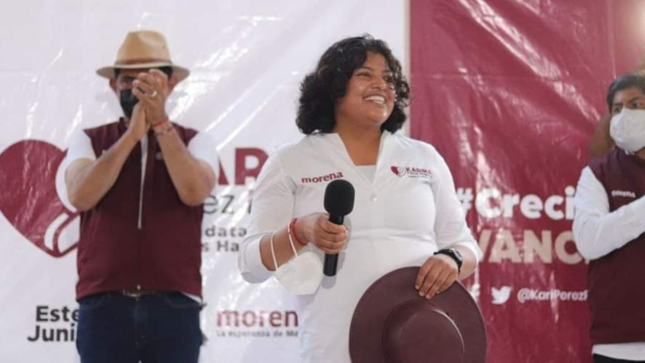 Por: Cortesía  Karina Pérez Popoca lideraría las preferencias electorales por la Alcaldía de San Andrés Cholula