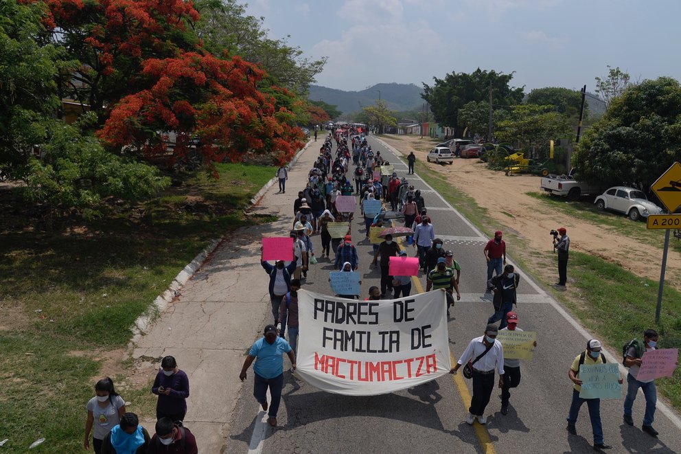 Por: Cortesía Exigen liberación de 95 estudiantes encarcelados por una protesta en Chiapas