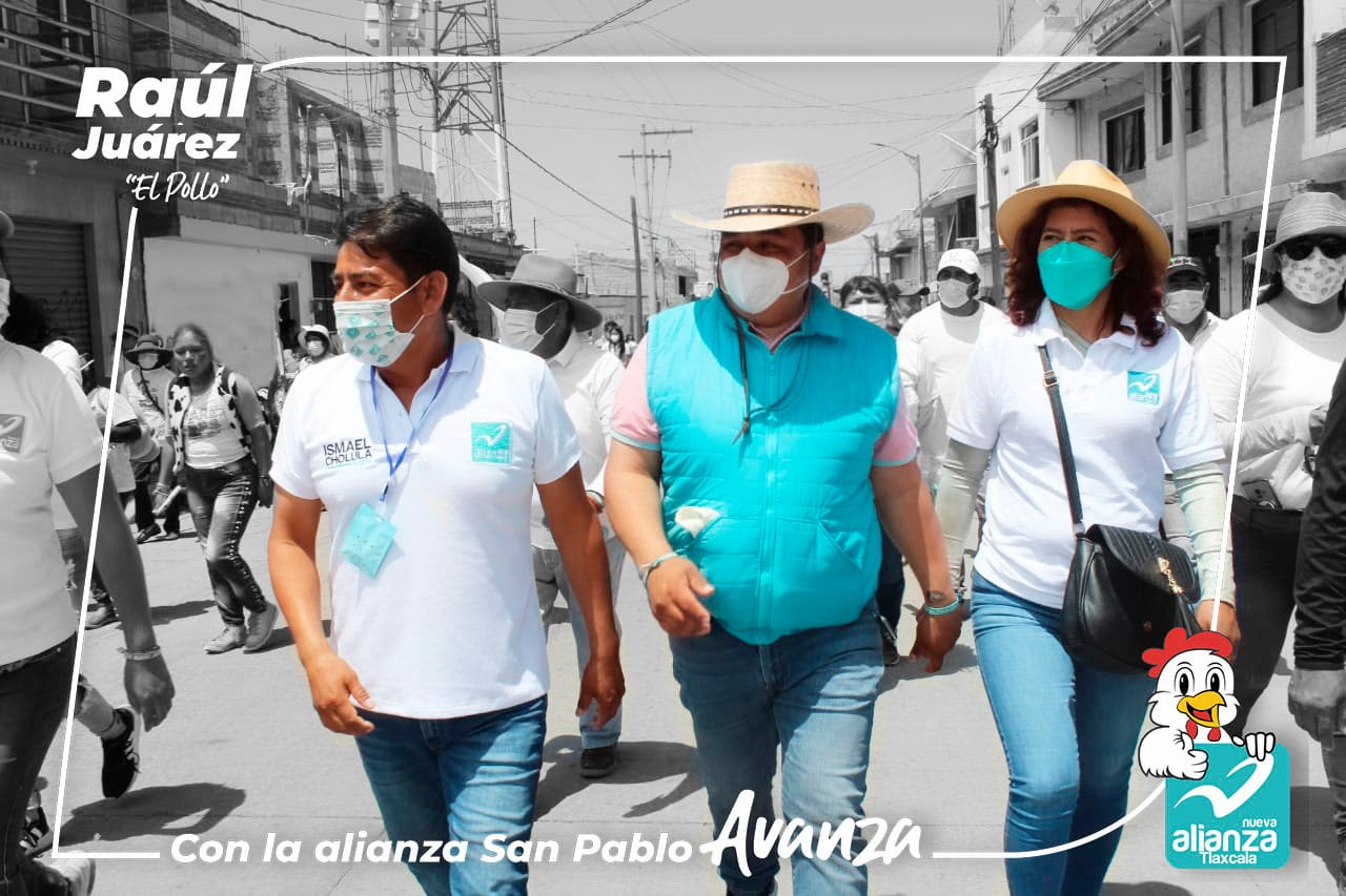 Por: Cortesía Raúl Juárez recorre la colonia de Tlaltepango junto a Ismael Cholula