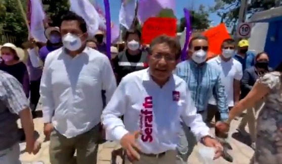 Por: Cortesía Serafín Ortiz recorrió las calles de San Sebastián Atlahapa