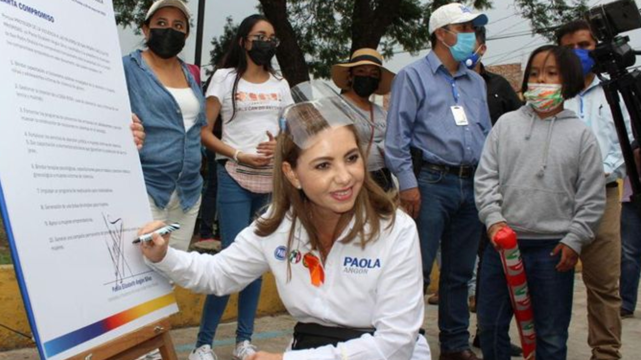 Por: Cortesía Paola Angón buscaría disminuir la violencia contra la mujer