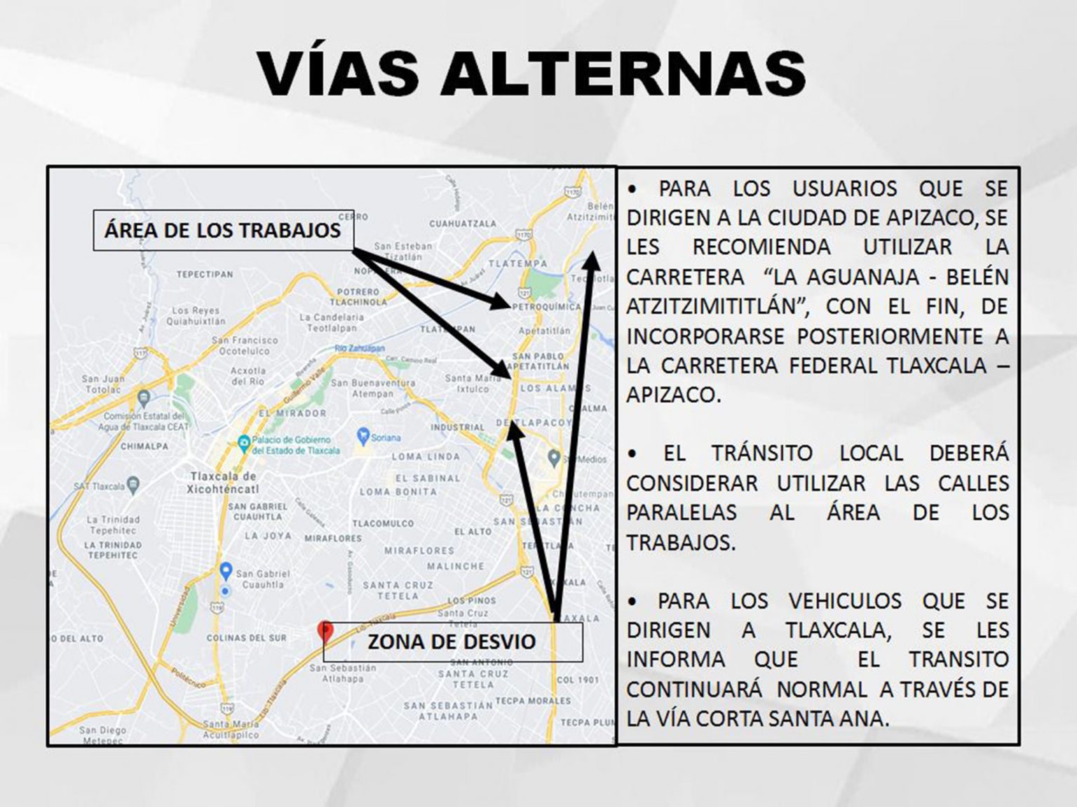 Por: Cortesía SECODUVI, SSC y CEPC recomiendan tomar vías alternas en el viaducto San Pablo- Apetatitlán, del 31 de mayo al 2 de junio